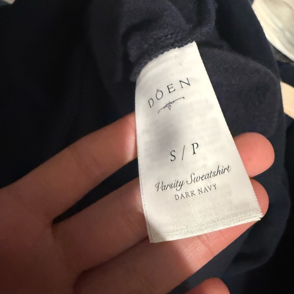 Dôen Navy Varsity Sweatshirt - Picture 4 of 4